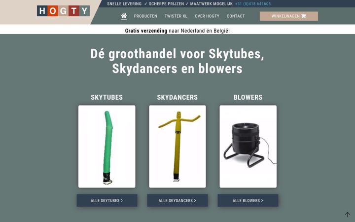 Screenshot of hogty.com