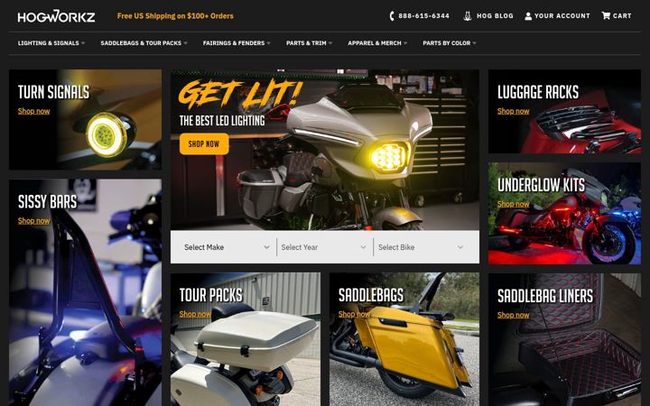 Screenshot of hogworkz.com