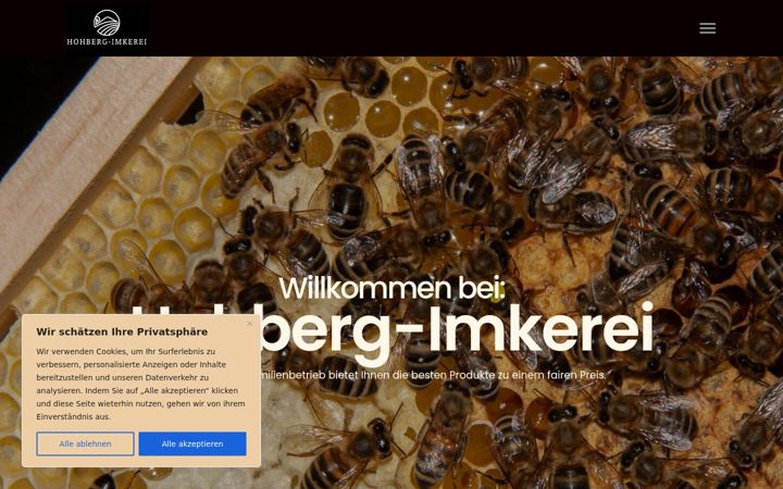 Screenshot of hohberg-imkerei.de