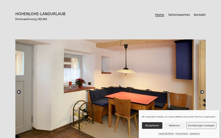 Screenshot of hohenlohe-landurlaub.de