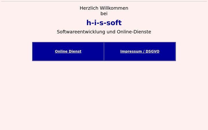 Screenshot of hohenloher-internet-service.de