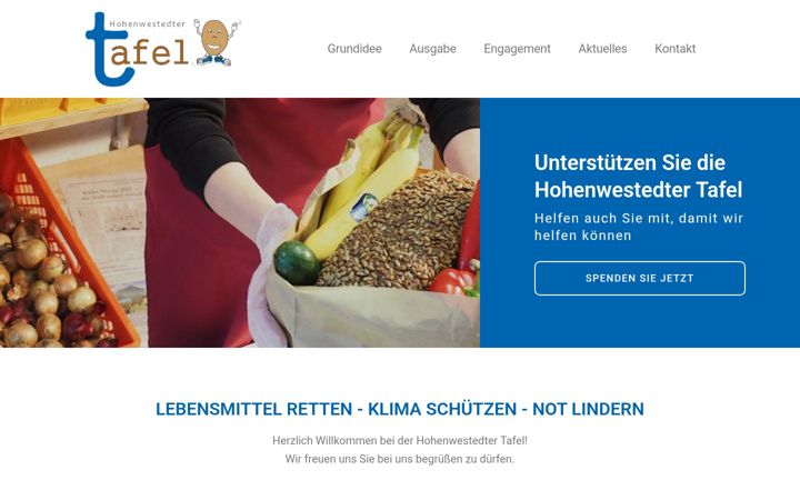 Screenshot of hohenwestedter-tafel.de