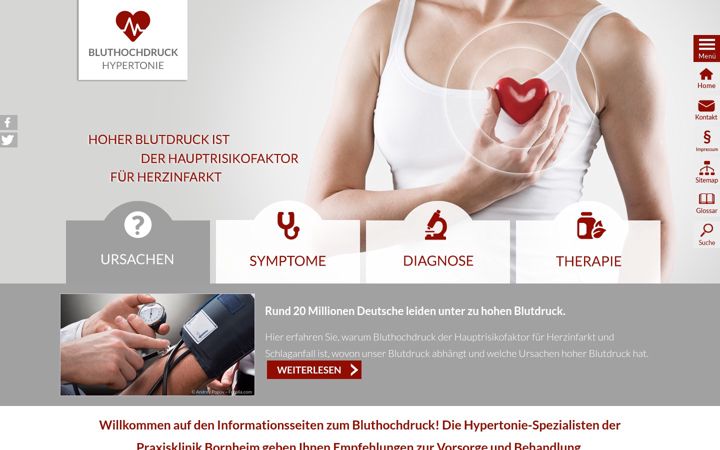 Screenshot of hoher-blutdruck.de
