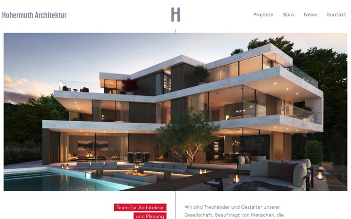 Screenshot of hohermuth.ch