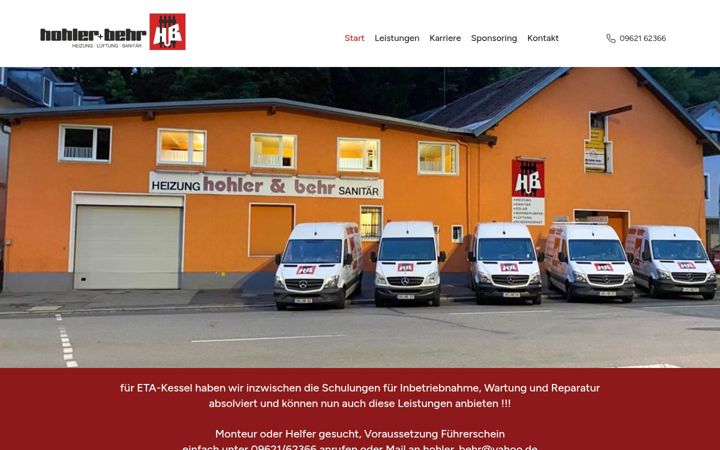 Screenshot of hohler-behr.de