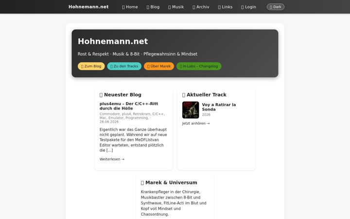 Screenshot of hohnemann.net