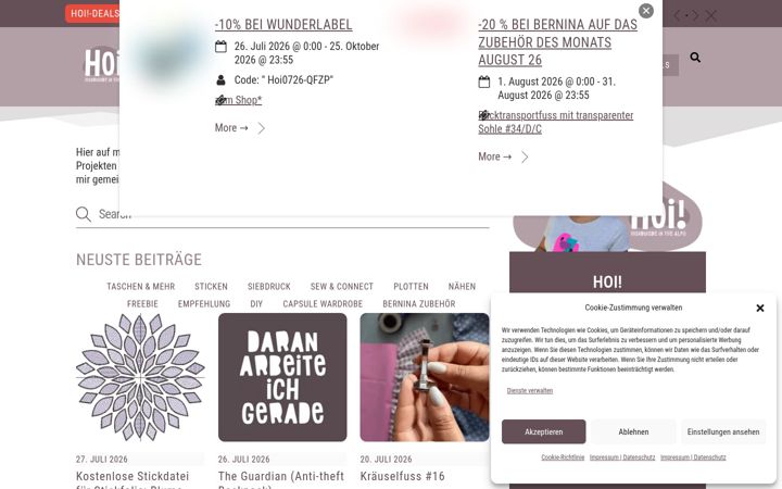 Screenshot of hoi-handmade.com