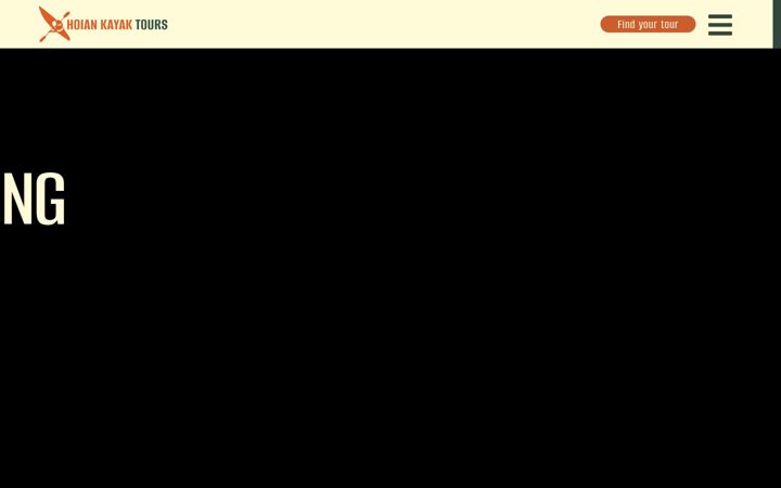 Screenshot of hoiankayaktours.com