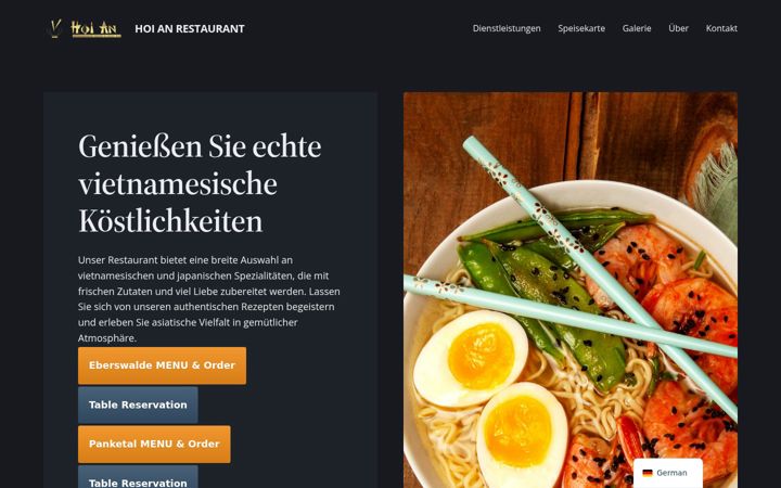 Screenshot of hoianrestaurant.de