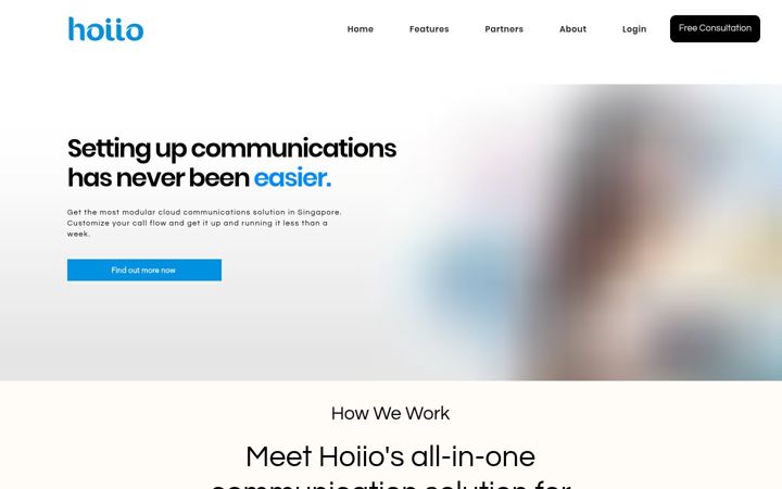 Screenshot von hoiio.com