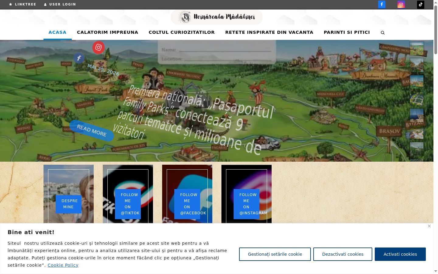 Captura de pantalla del banner de consentimiento mostrado antes de cualquier interacción
