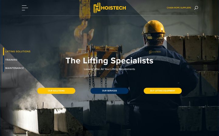 Екранна снимка на hoistech.ie
