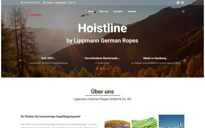 Screenshot of hoistline.de