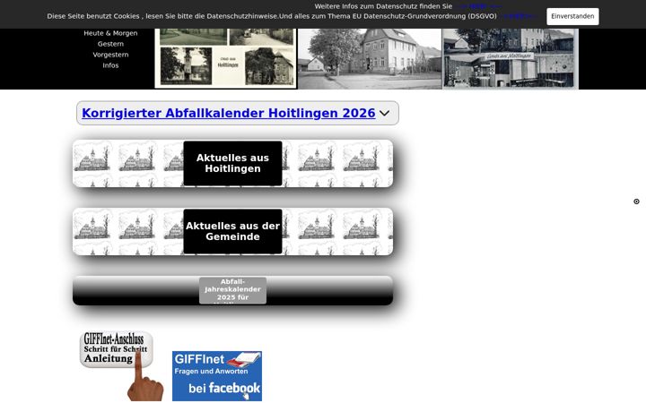 Screenshot of hoitlingen.de