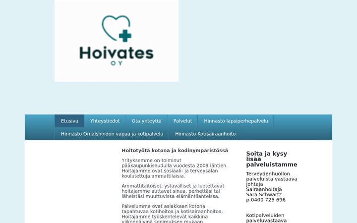 Screenshot of hoivates.fi