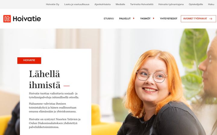 Screenshot of hoivatie.fi