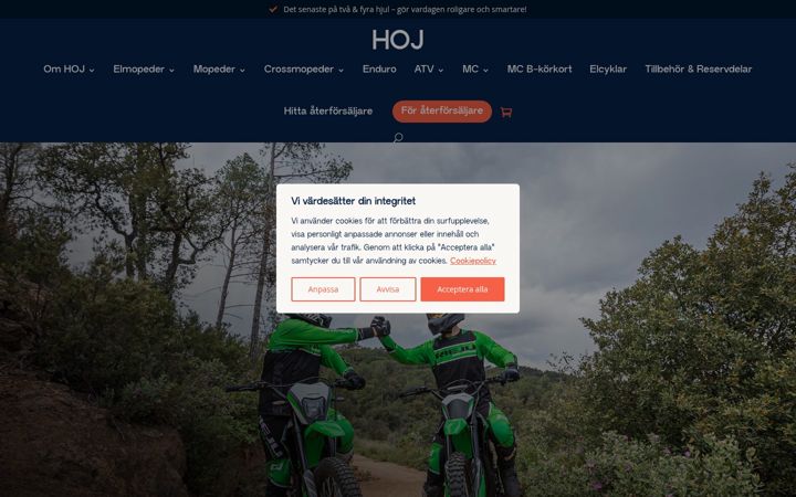 Screenshot of hoj.se