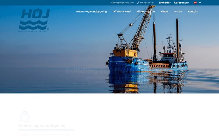 Captură de ecran a hojmarine.com