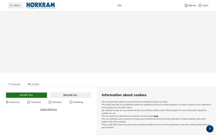 Screenshot of hoka.dk
