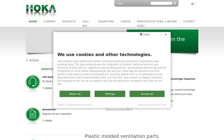 Screenshot of hoka.eu