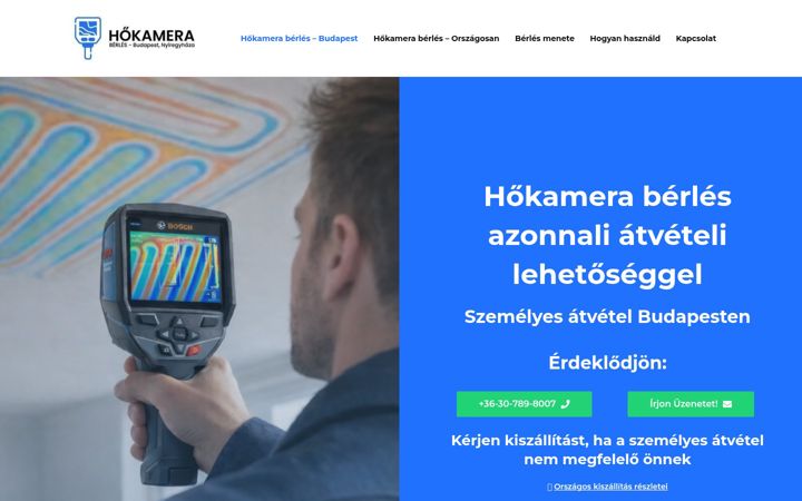 Screenshot of hokamera-berles.hu