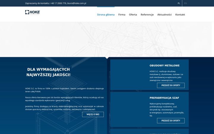 Screenshot of hoke.com.pl
