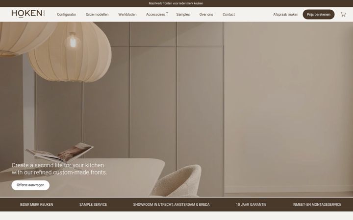 Captură de ecran a hokenstudio.com