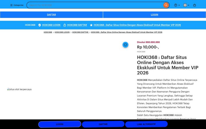 Screenshot of hoki368.com
