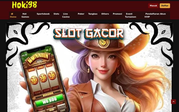 Screenshot of hoki98.net