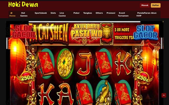 Screenshot of hokidewa.net