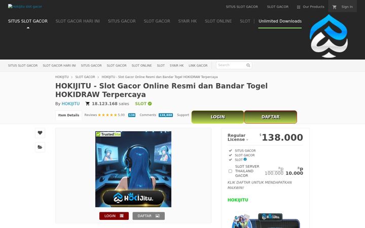 Captură de ecran a hokijitu-168.com
