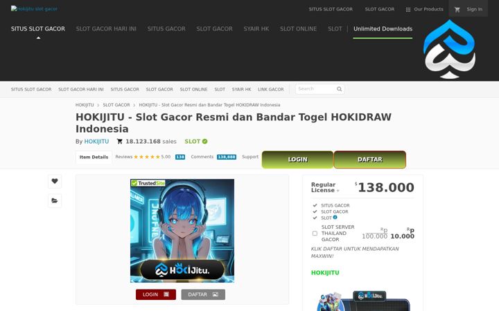 Screenshot of hokijitu-rtp.com