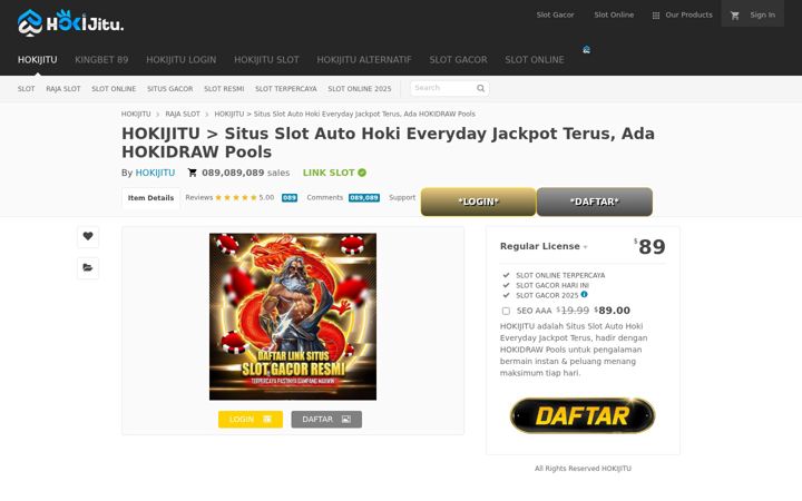 Captură de ecran a hokijituslot.com