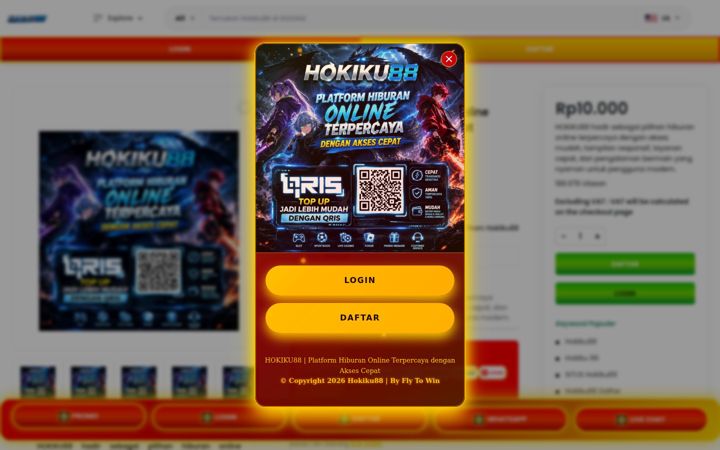 Screenshot of hokiku88.id