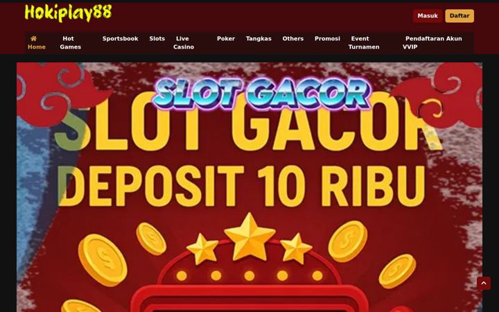 Screenshot of hokiplay88.org