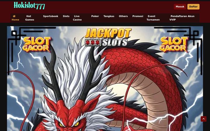 Screenshot of hokislot777.com
