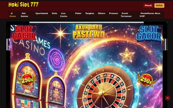 Screenshot of hokislot777.net