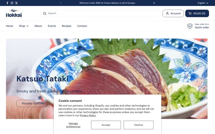 Screenshot of hokkai.com