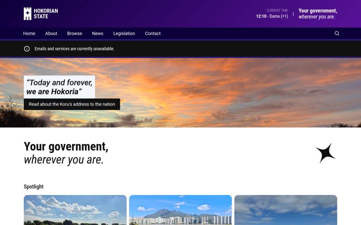 Screenshot of hokoriagov.net