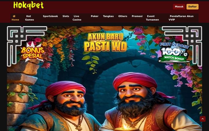 Screenshot of hokqbet.com