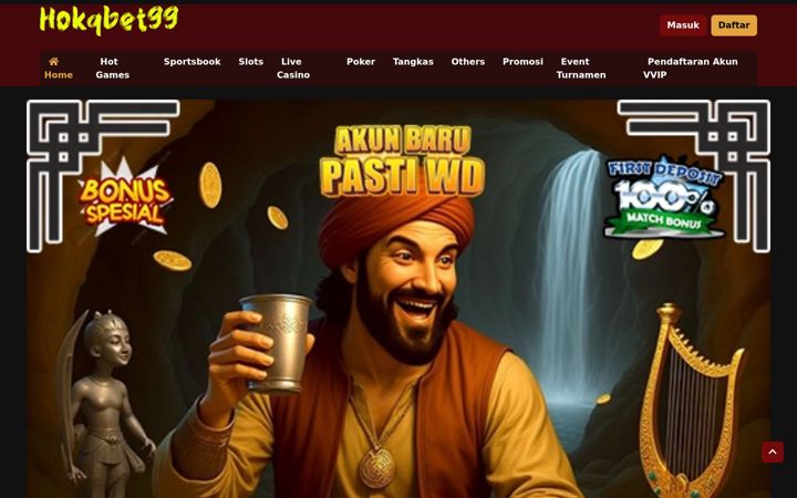 Screenshot of hokqbet99.com