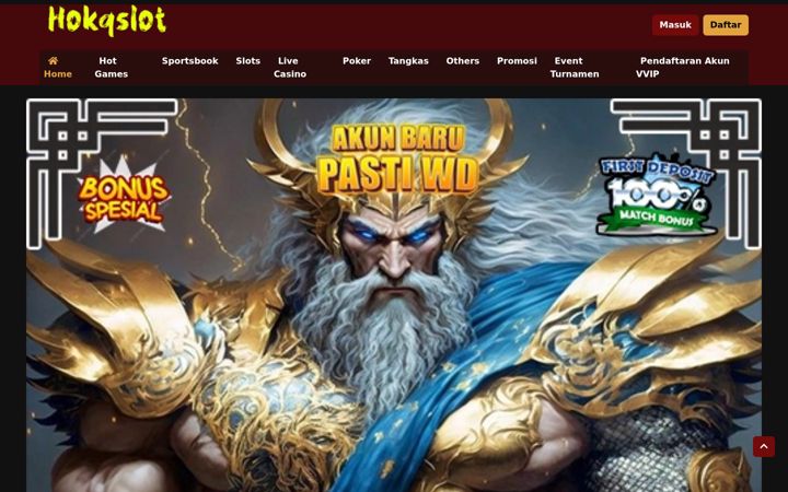 Screenshot of hokqslot.com