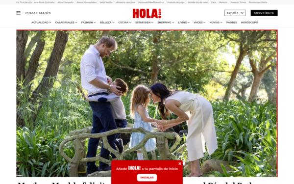 Screenshot of hola.com