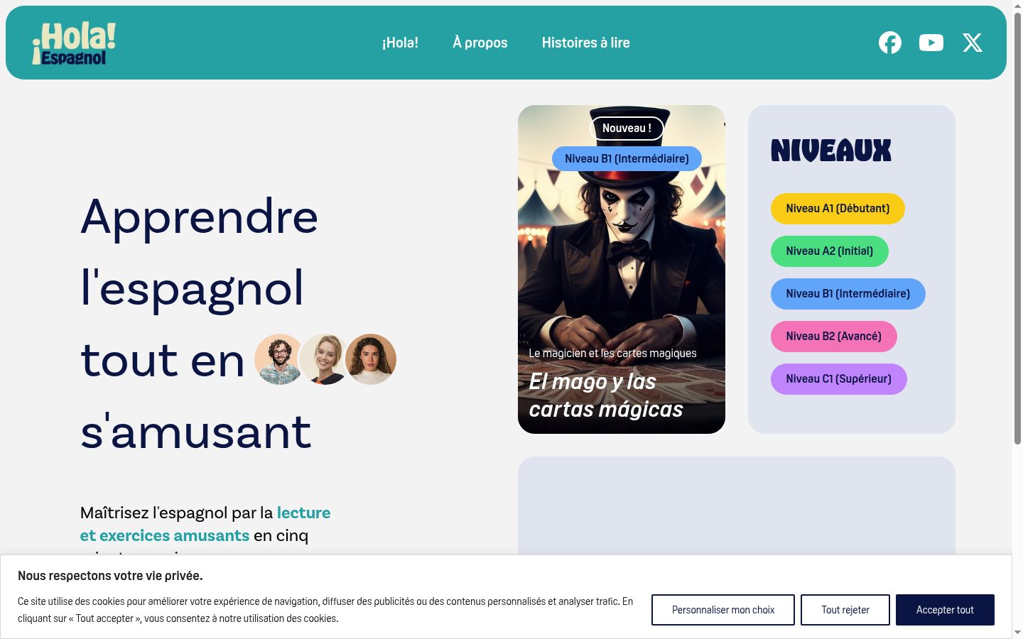 Screenshot tal-banner tal-kunsens muri qabel kwalunkwe interazzjoni