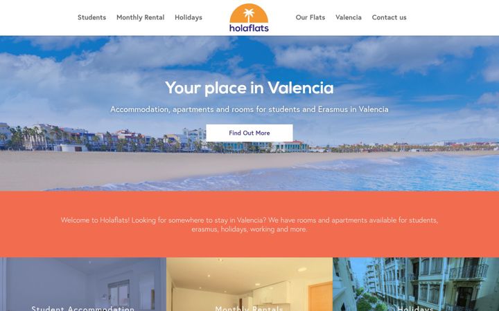 Screenshot of holaflats.com