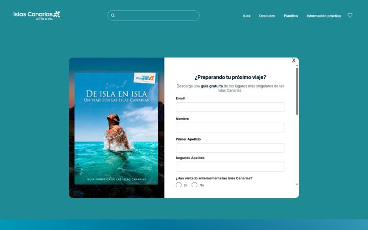 Skjermbilde av holaislascanarias.com