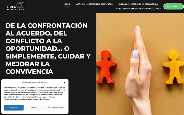 Screenshot of holamediacion.com