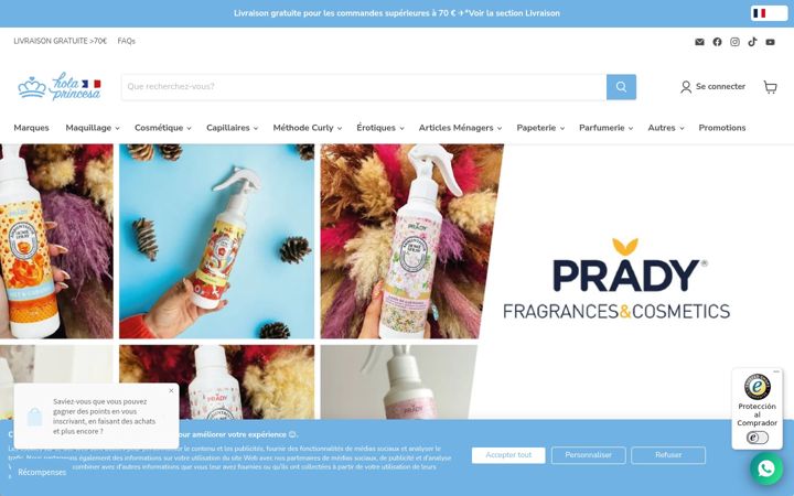 Screenshot of holaprincesa.fr