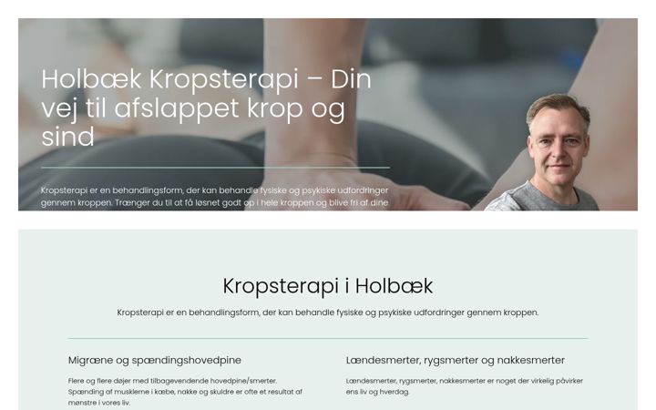 Screenshot of holbaek-kropsterapi.dk