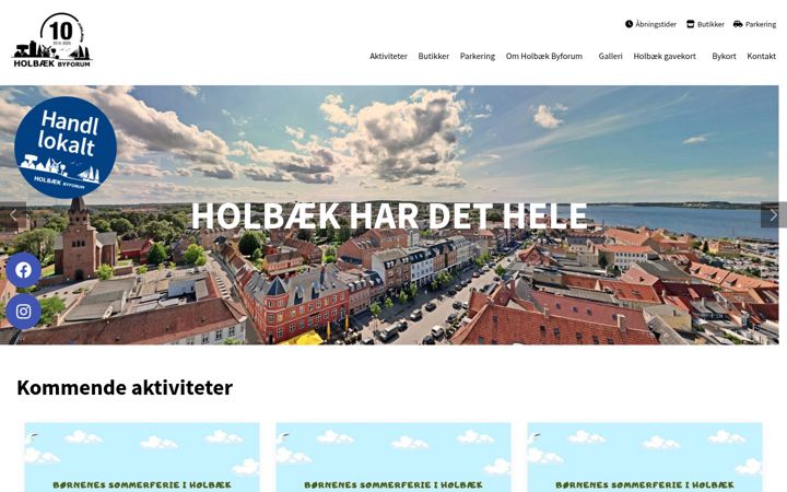 Ekraanipilt saidist holbaekbyforum.dk